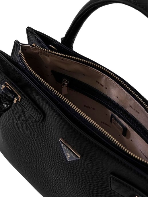 Bolso tipo satchel Guess negro - Image 3