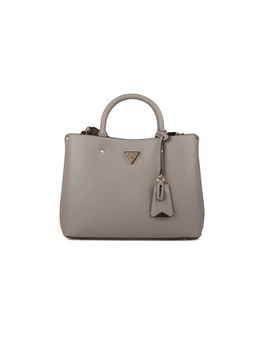 Bolso satchel Guess en taupe oscuro - Image 1