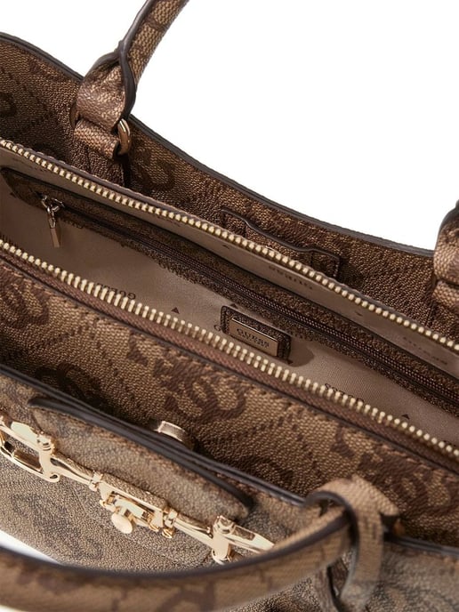Bolso Satchel Guess Latte con Logo - Image 3