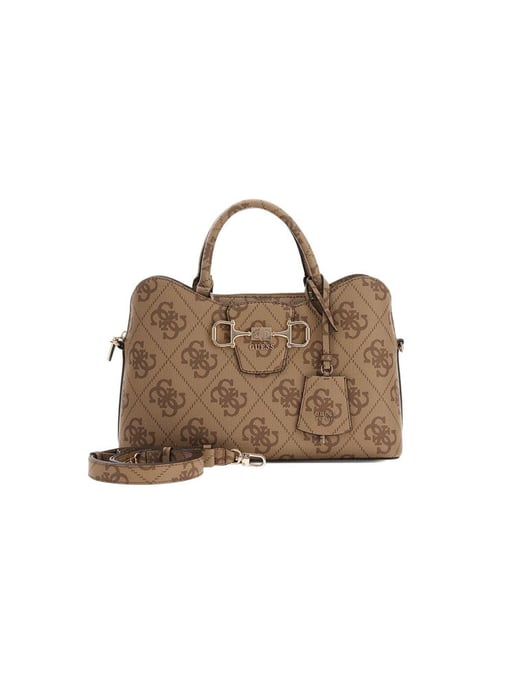 Bolso Satchel Guess Latte con Logo - Image 4