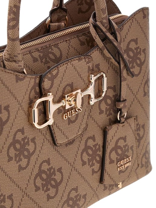 Bolso Satchel Guess Latte con Logo - Image 5