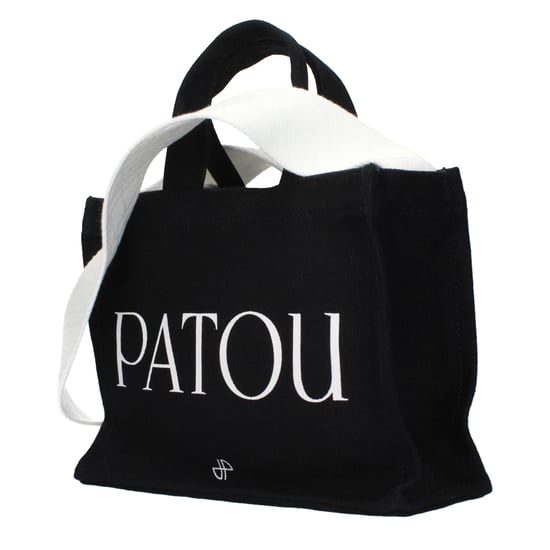 Bolso de mano de algodón negro Patou - Image 2