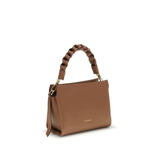 Bolso de Hombro Bos Taurus de Cuero de Ternera Beige Coccinelle - Image 2