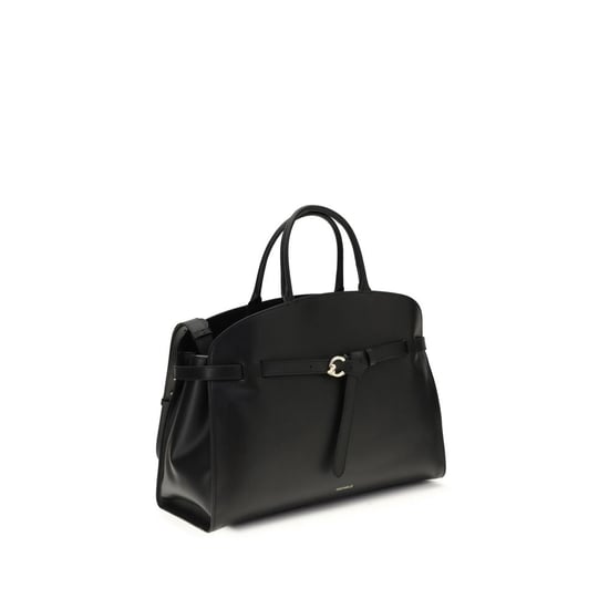 Bolso de mano Coccinelle de cuero de ternera negro Bos Taurus - Image 2