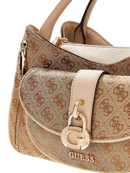 Bolso Satchel Guess Latte Logo - Image 5