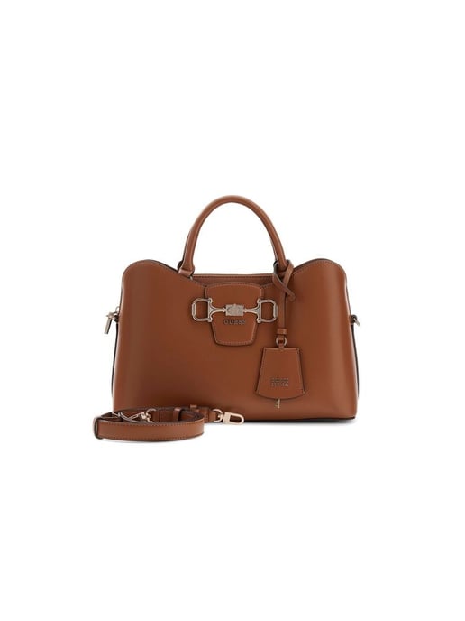 Bolso tipo satchel Guess en color cognac - Image 4