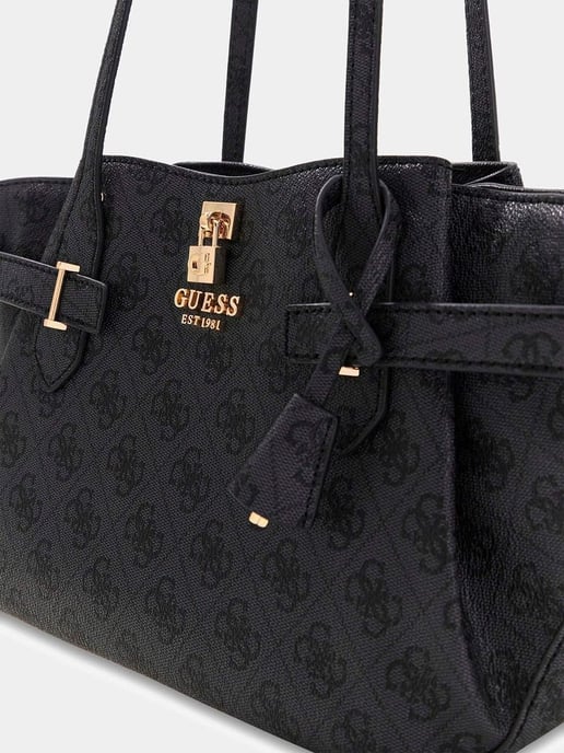 Bolso Tipo Satchel Guess Logo Carbón - Image 3
