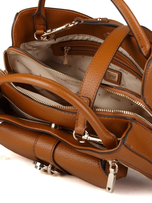 Bolso tipo satchel Guess Caramelo - Image 4
