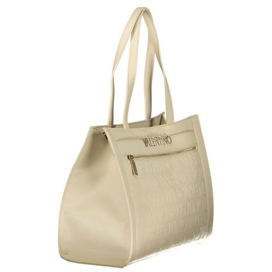 Bolso para mujeres Mario Valentino de poliuretano beige con múltiples bolsillos - Image 3
