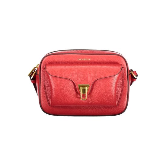 Bolso de Cuero Rojo Coccinelle para Mujer con Correa Ajustable y Bolsillos - Image 1