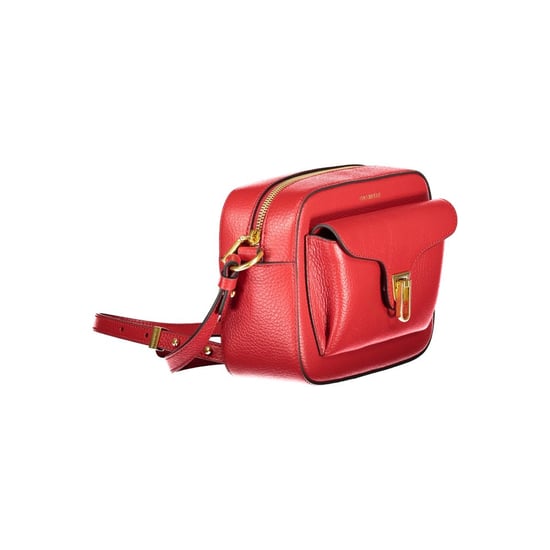 Bolso de Cuero Rojo Coccinelle para Mujer con Correa Ajustable y Bolsillos - Image 3
