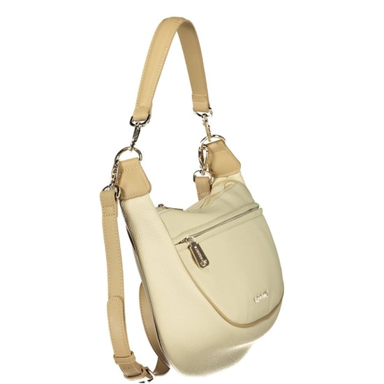 Bolso de mujer Mario Valentino de poliuretano beige con correa de hombro ajustable - Image 3