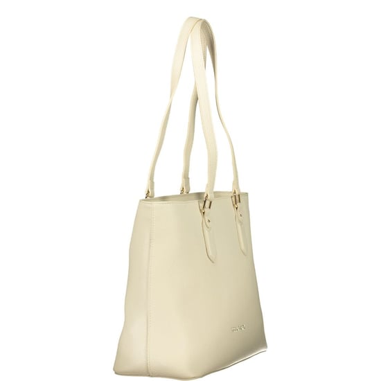 Bolso de Hombro para Mujer de Poliéster Beige Mario Valentino con Bolsillo Interno - Image 3
