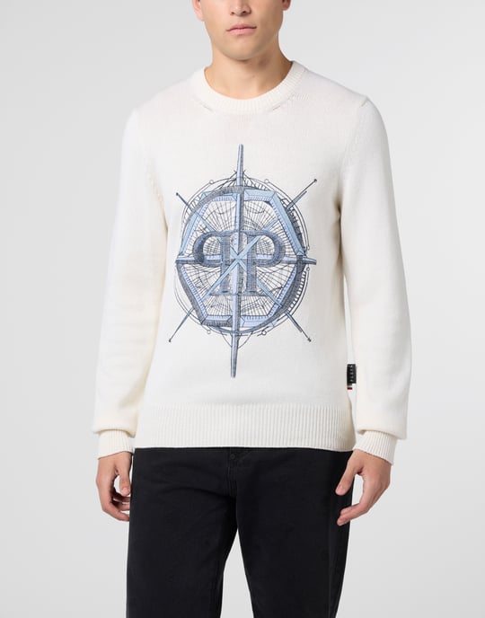 Round Neck Pullover Wind Rose - Image 2
