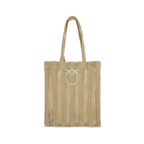 Bolso de Hombro de Raffia Beige PINKO - Image 1