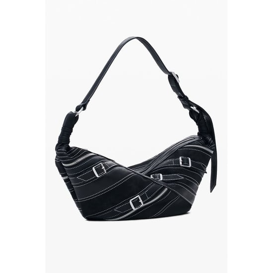 Bolso de Hombro Mujer Desigual Nero Poliuretano - Image 2