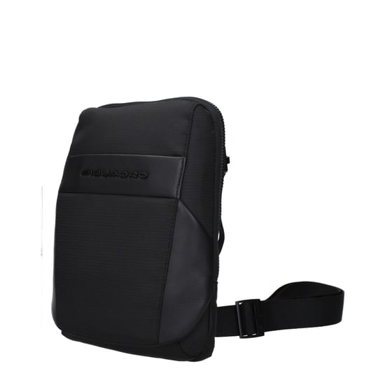 Bolso cruzado de tela negra Piquadro - Image 2