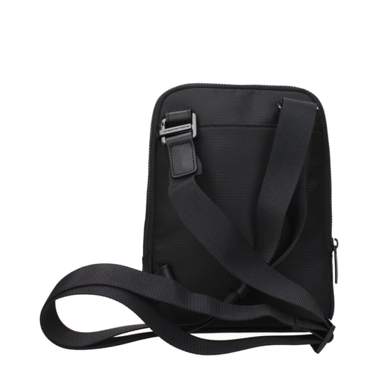 Bolso cruzado de tela negra Piquadro - Image 3