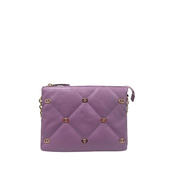 Bolso Cruzado de Cuero Sintético Morado para Mujer Twinset - Image 1