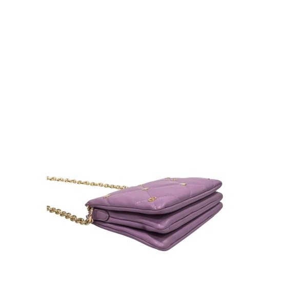 Bolso Cruzado de Cuero Sintético Morado para Mujer Twinset - Image 4