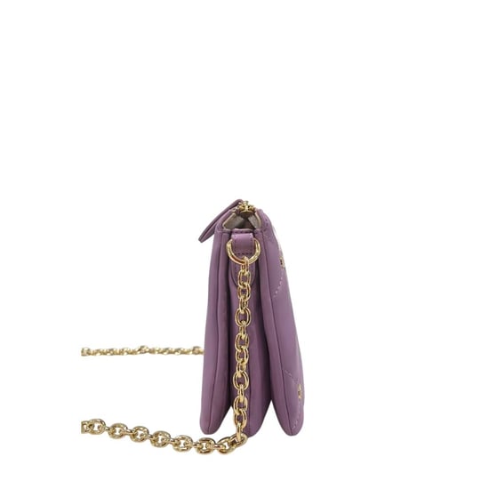 Bolso Cruzado de Cuero Sintético Morado para Mujer Twinset - Image 5