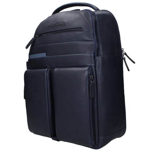 Mochila de Cuero Azul Piquadro - Image 2