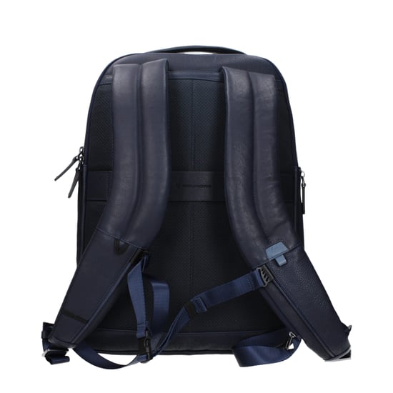 Mochila de Cuero Azul Piquadro - Image 3