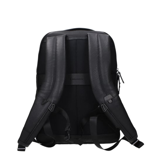 Mochila de Cuero Negra Piquadro - Image 3