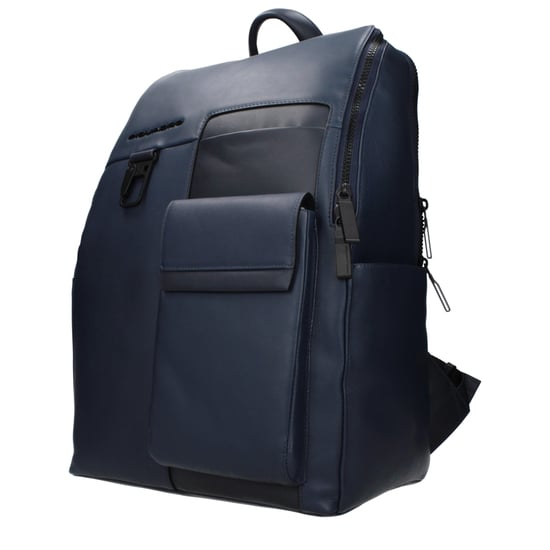 Mochila de Cuero Azul Piquadro - Image 2