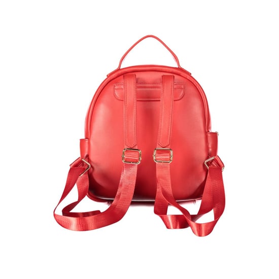 Mochila de Mujer de Poliuretano Mario Valentino Rosso con Bolsillos Externos - Image 2