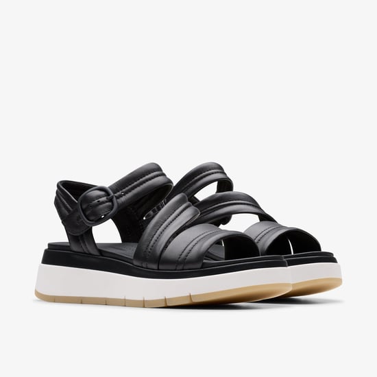 Sandalias de cuero negro con tira toscana - Image 4