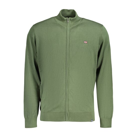 Noruega 1963 Cárdigan de Algodón Verde para Hombre - Image 1