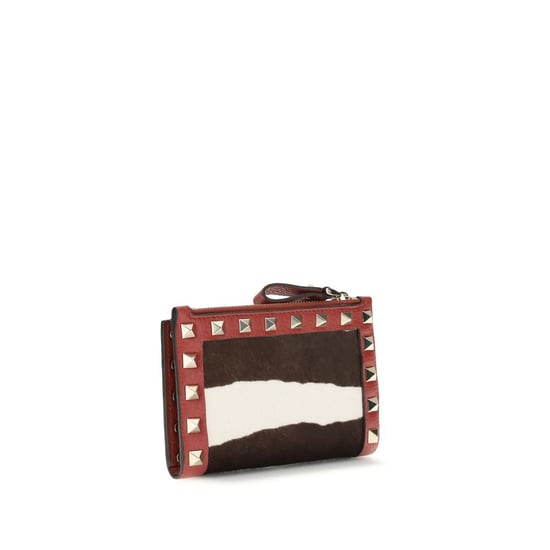 Billetera Bos Taurus de cuero de ternera multicolor Valentino Garavani - Image 2
