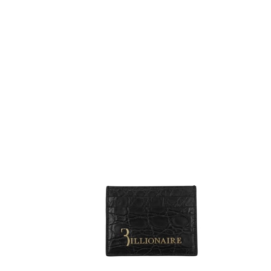 Billionaire Italian Couture Tarjetero de Cocodrilo Negro - Image 1