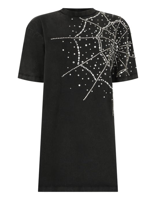T-Shirt Dress Spiderweb Strass - Image 1