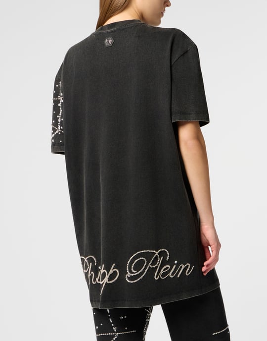 T-Shirt Dress Spiderweb Strass - Image 5