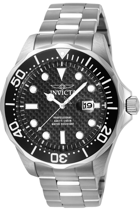 Invicta Pro Diver 12562 Reloj de Hombre - Movimiento de Cuarzo - Acero Inoxidable con Esfera Negra - 47 mm - Image 1