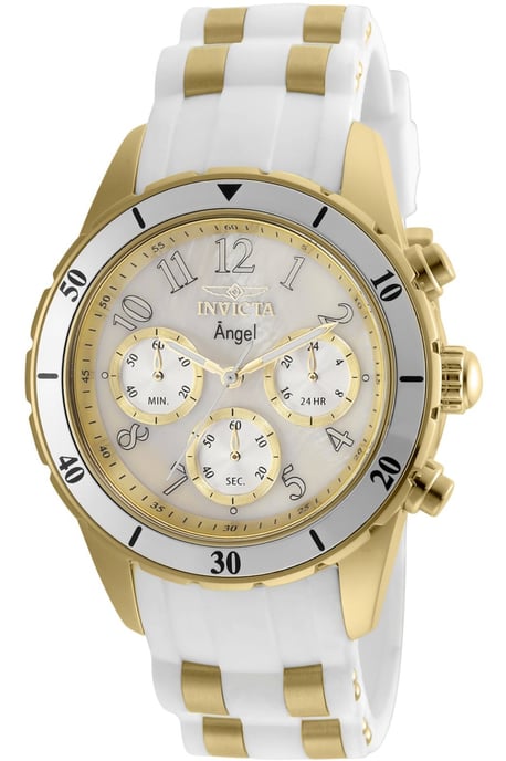 Invicta Angel 24901 Reloj de Mujer - Movimiento de Cuarzo - Acero Inoxidable con Esfera Blanca - 40 mm - Image 1