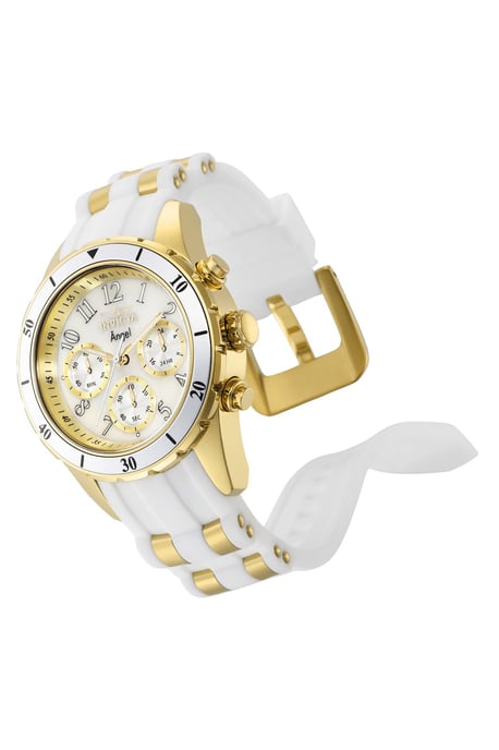 Invicta Angel 24901 Reloj de Mujer - Movimiento de Cuarzo - Acero Inoxidable con Esfera Blanca - 40 mm - Image 2