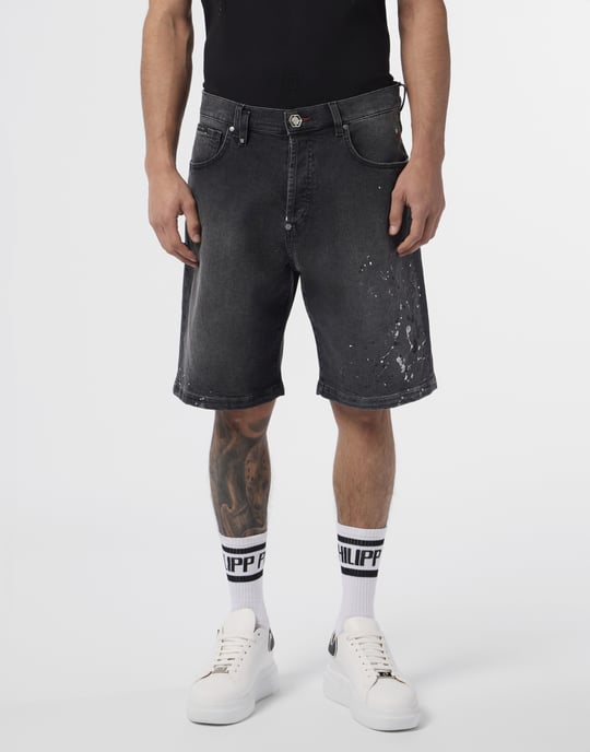 Denim Shorts Paint - Image 2