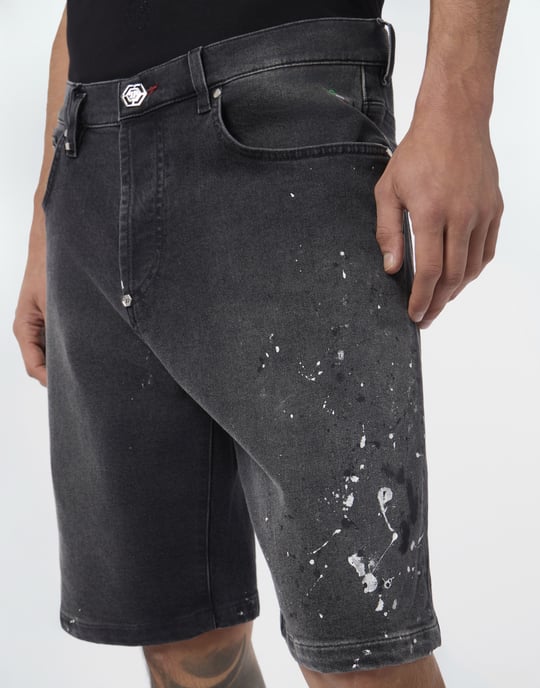 Denim Shorts Paint - Image 3