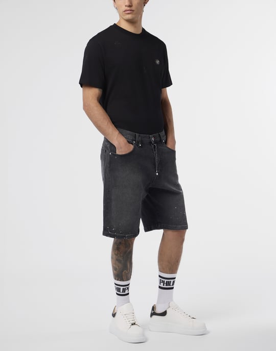 Denim Shorts Paint - Image 4