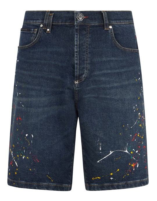 Denim Shorts Paint - Image 1