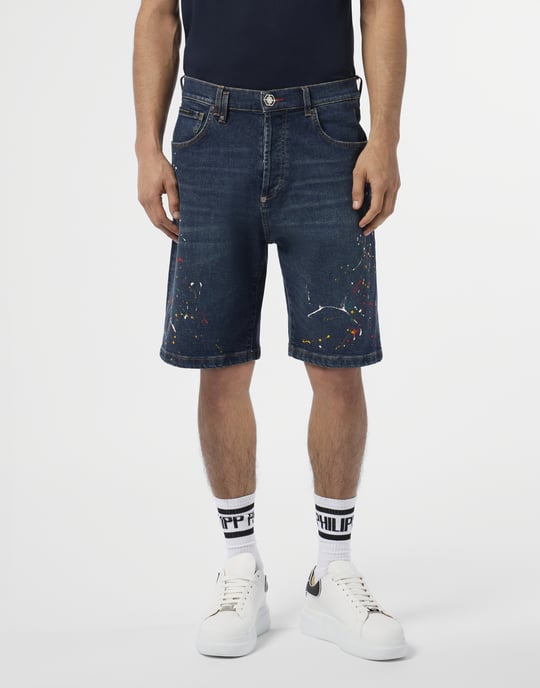Denim Shorts Paint - Image 2