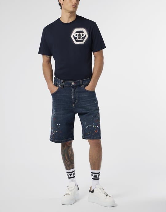Denim Shorts Paint - Image 4
