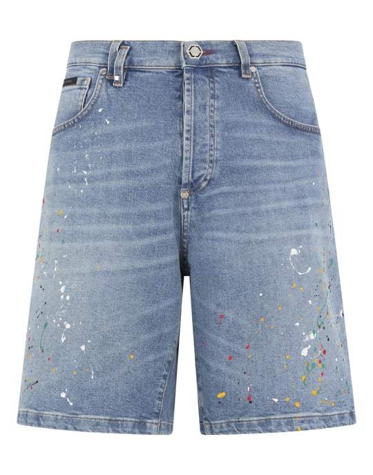 Denim Shorts Paint - Image 1