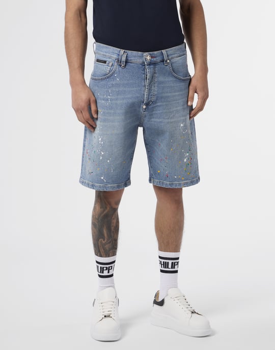 Denim Shorts Paint - Image 2