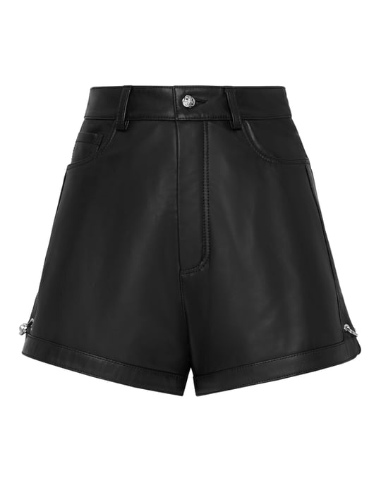 Pantalones Cortos De Cuero - Image 1
