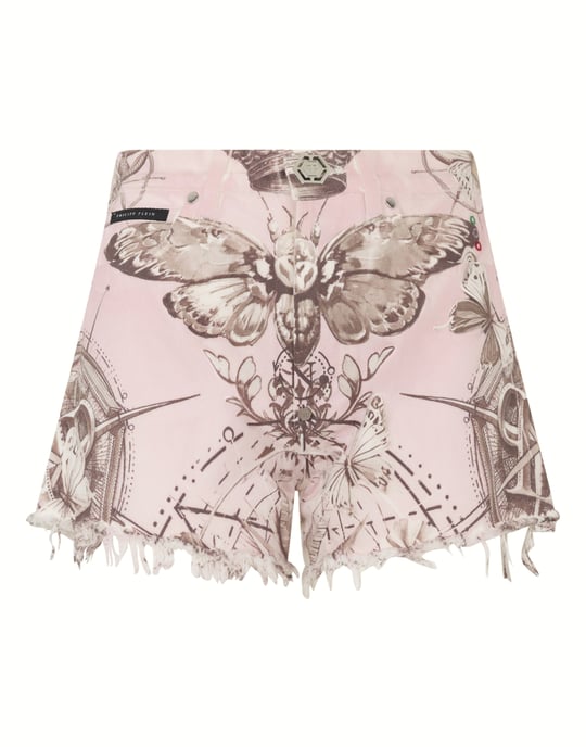 Madeira Fit Shorts Butterfly Tattoo - Image 1