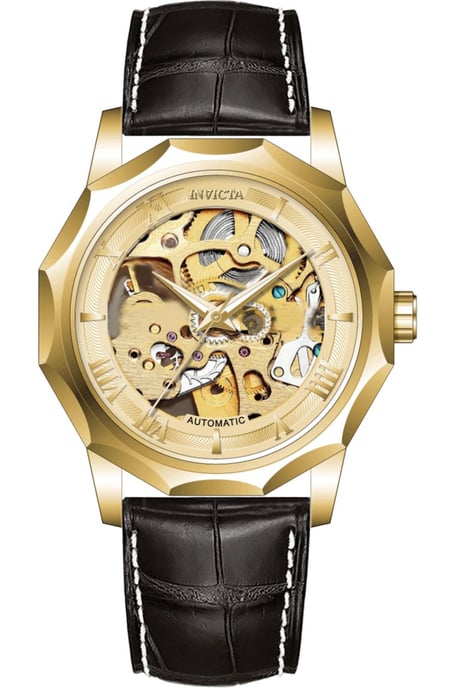 Invicta Objet D Art 69123 Reloj de Hombre - Movimiento Automático - Acero Inoxidable con Esfera Dorada - 42 mm - Image 1